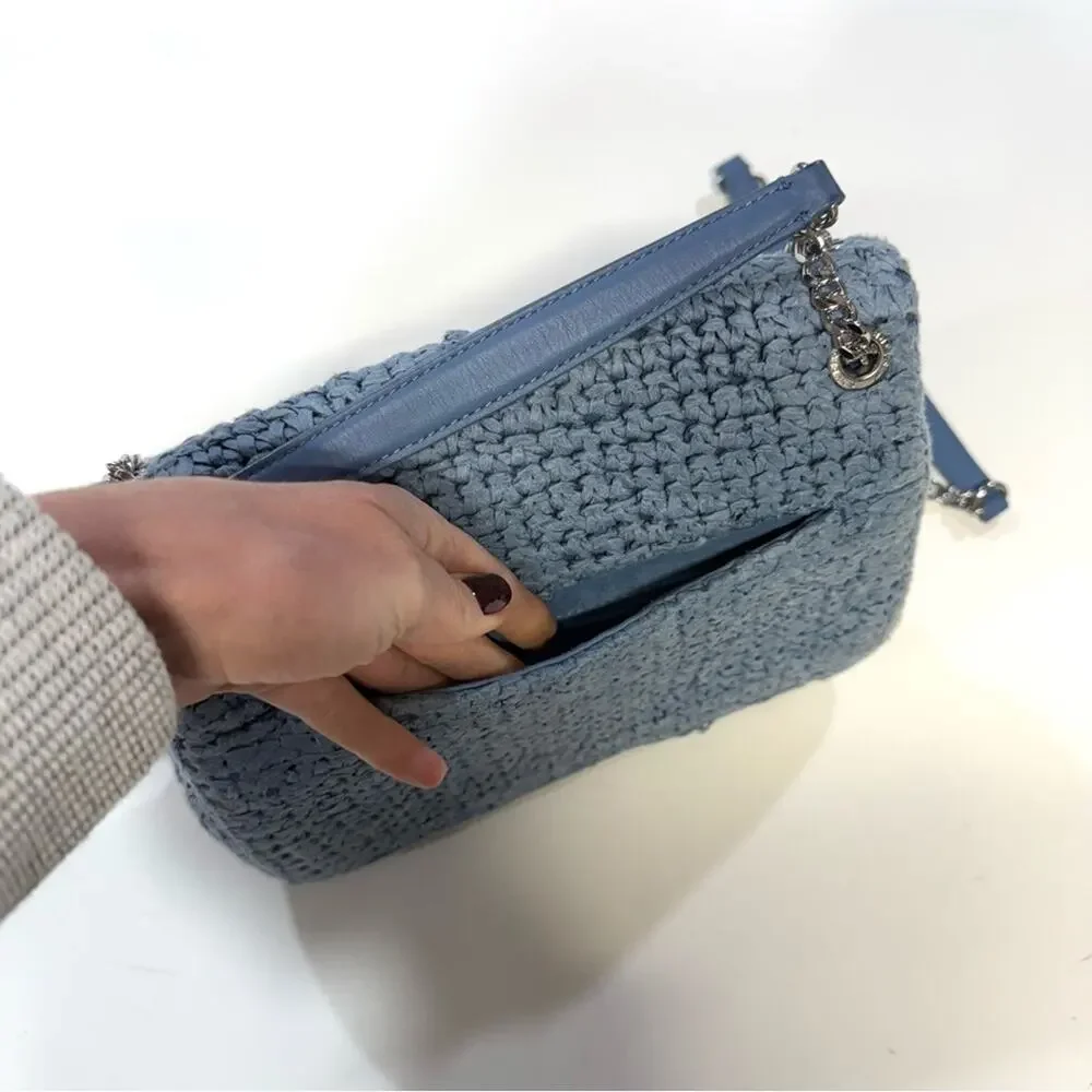 Sandro RAFFIA YZA BAG blue - Picture 5 of 8